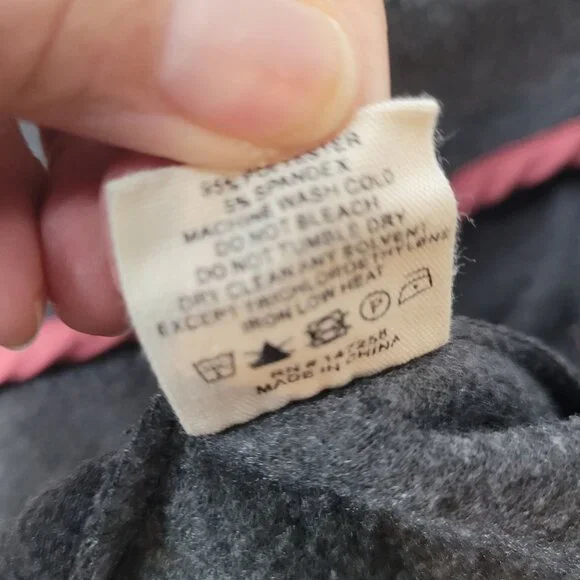 Simply Southern Womens Fleece Pullover Quarter-Zip Colorblock Pink & Gray Size M - Picture 6 of 13